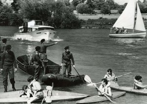 CCF Exercise on the River Thames, 1972.