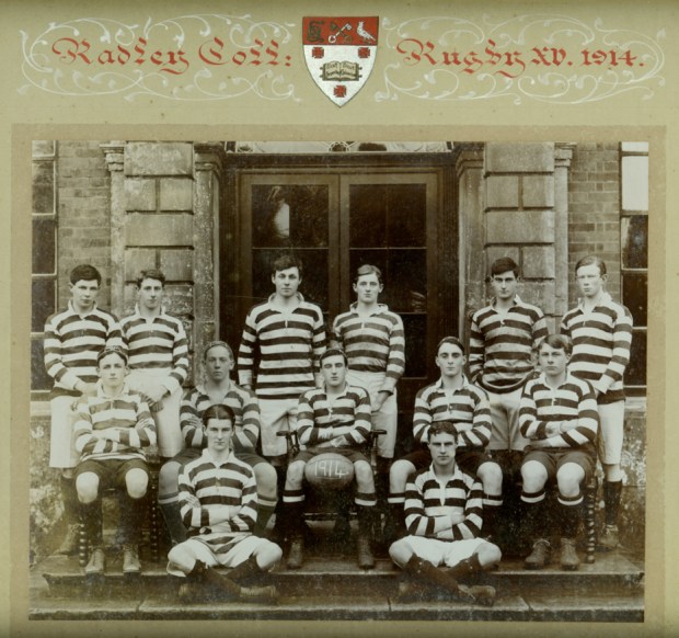 Radley's first rugby XV, 1914