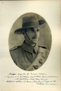 Augustus Maryon-Wilson, Trooper, 2nd Australian Light Horse, Australian Imperial Force. kia Gallipoli, 14 May 1915