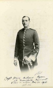 Henry Rogers, Captain, 5th bn, Manchester Regt. Died of wounds, 26 May 1915