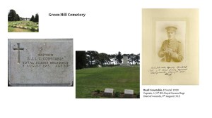 Basil Constable's grave at Green Hill Cemetery