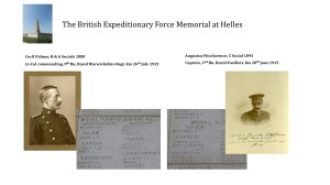 Radleians commemorated on the Helles Memorial - Cecil Palmer and Augustus Fitzclarence