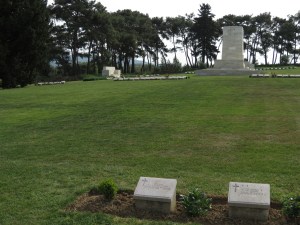 Green Hill Cemetery.  Grave of Basil Constable in foreground.  Photo David Bennett, 18 May 2015