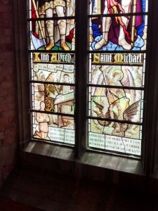 Detail from the Whittet & Freeman memorial window, Radley College chapel