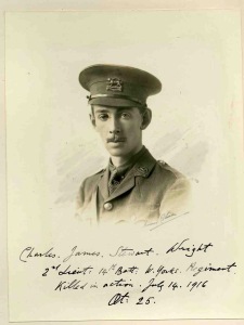 Charles Wright, Captain, 7th Bn, Leicestershire Regt. kia Bazentin-le-Petit, Battle of the Somme