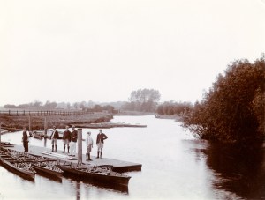 Henry Taunt. Radley boys at the river, c1890