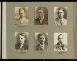 Radley College Senior Prefects, 1915-1918: Adams, Blyth and Cancellor all died in WW1