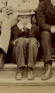 John Partington as a new boy, B Social, 1898